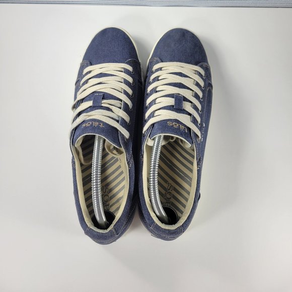 Taos Star Blue Wash Canvas Sneakers Women's Size 11 - Picture 5 of 11